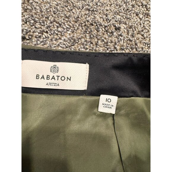 Aritzia Babaton Stationary Skirt Green Size 10 EUC - Picture 6 of 6